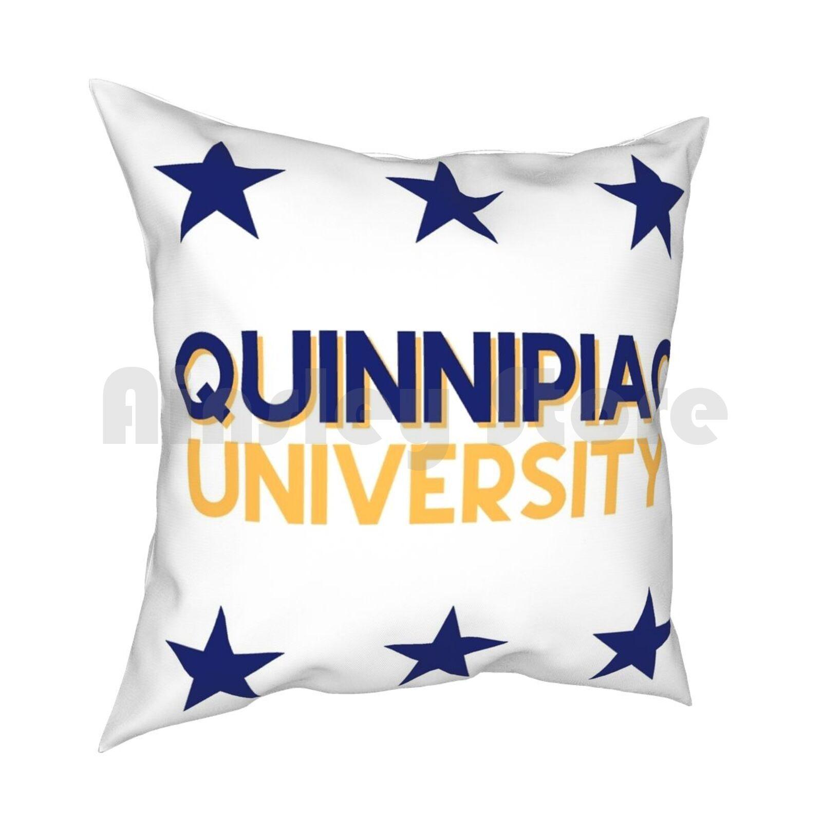 Quinnipiac University Pillow Case Printed Home Soft Throw Pillow Quinnipiac Quinnipiac University Rainbow Tie Dye 30x30cm 12x12in