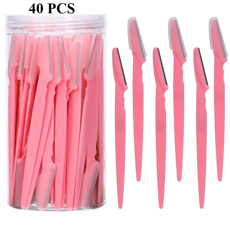 3/30/40Pcs Eyebrow Trimmer Makeup Beauty Tools Safe Eye Brow Razor Face Body Hair Removal Shaver Blades Eyebrows Shaping Knife