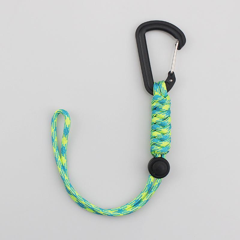 Outdoor Tactical Carabiner Keychain: Emergency Paracord Lanyard with Anti-Loss Buckle