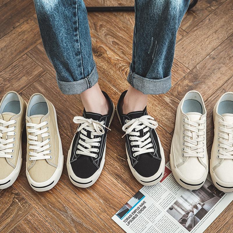 52166 men's shoes low-top canvas shoes men's spring and summer new little white shoes men's fashion trendy shoes versatile board