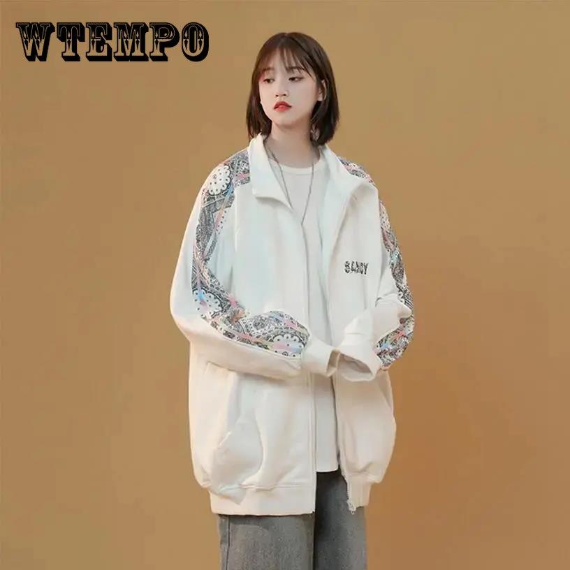 

Белая бейсбольная куртка, женская модная повседневная куртка Ins Salt Fried Street, новинка 2022, спортивный топ для ленивых