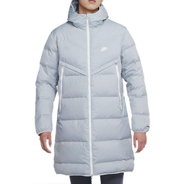 Nike Down Jackets Men's Light Gray Hooded Moderate Other DD6789-077