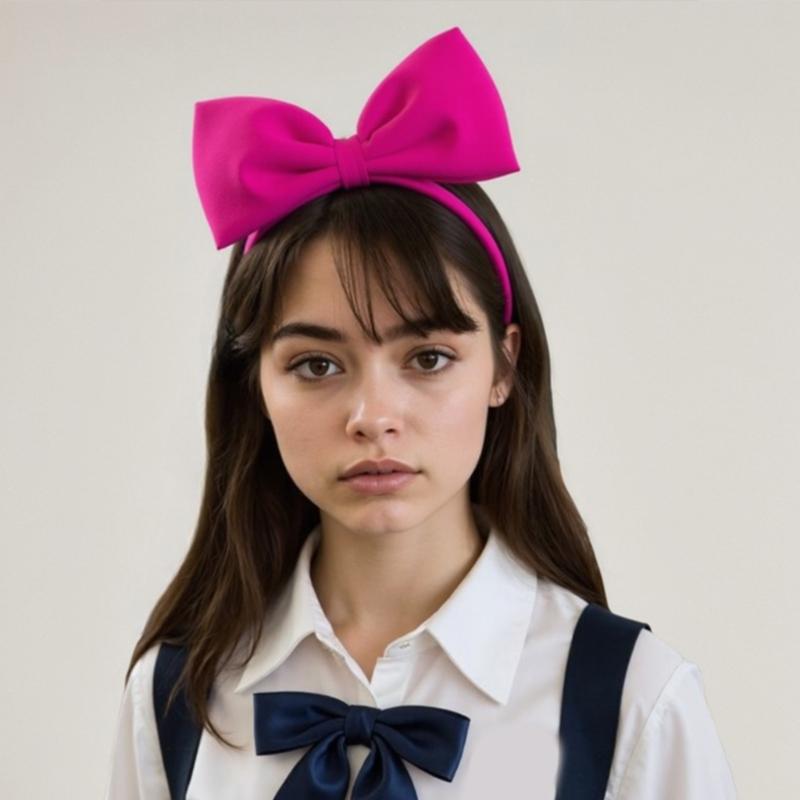 5Pcs 80s Costume Accessories for Women Princess Bows Headband Earrings Tutus Skirt Sunglasses Fishnet Gloves 80s Outfits