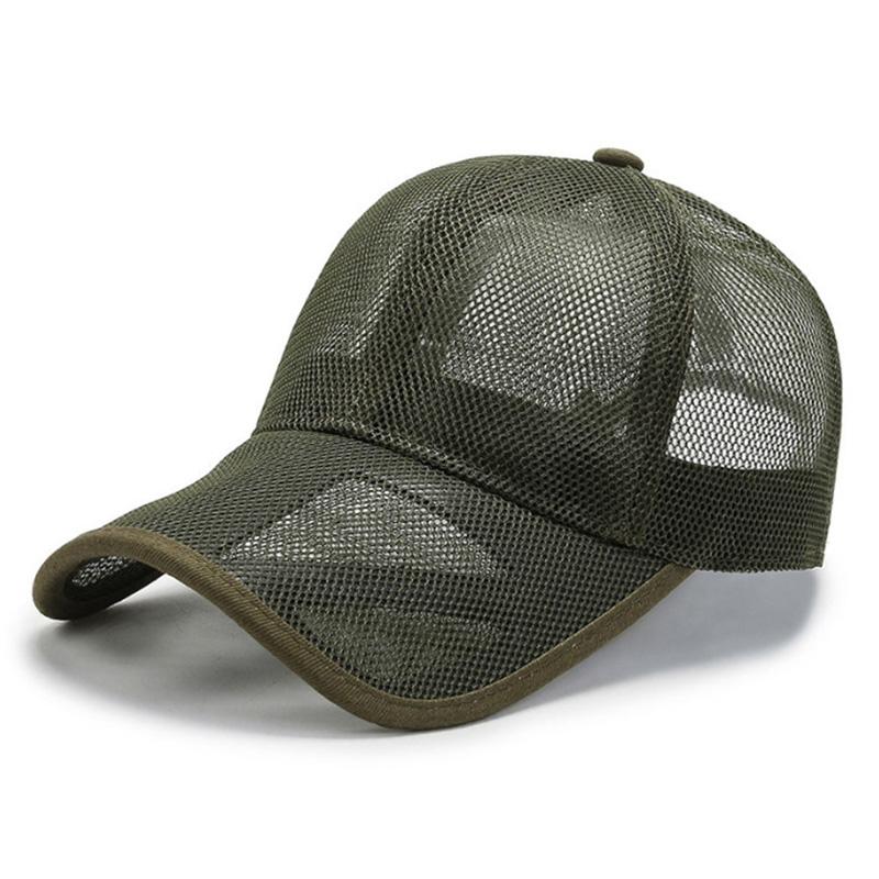 Cappello estivo da uomo con visiera traforata, traspirante, in rete, per sport all'aria aperta, protezione solare, da baseball, da donna