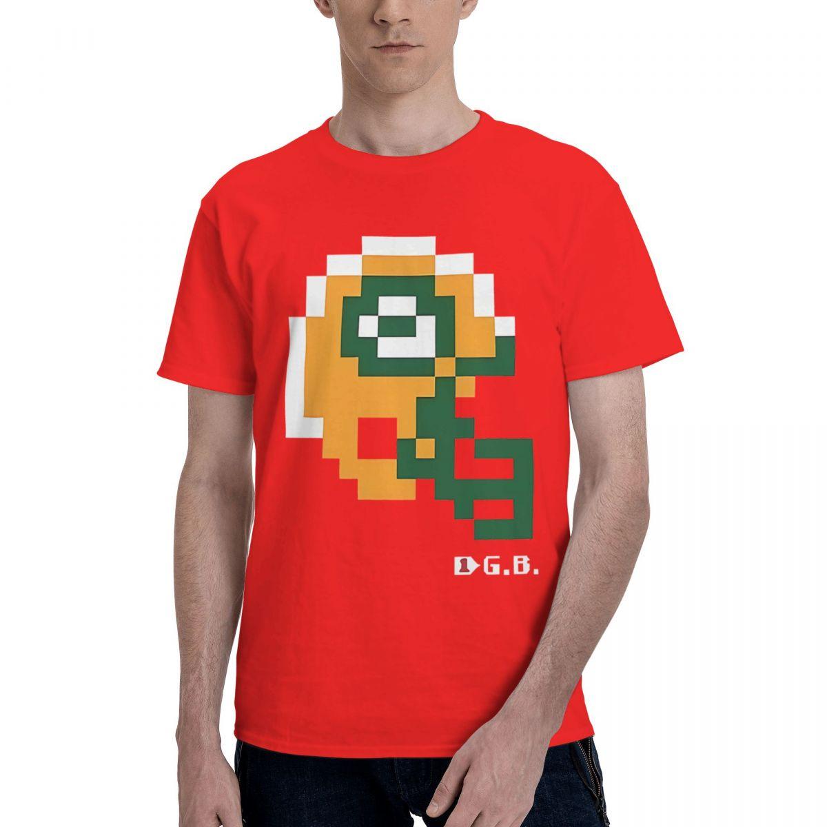 Tecmo Bowl Packer Helmet 100 Cotton Casual Breathable Confortable T Shirt Funny Ugus TShirts Funny Shirt S
