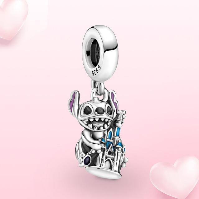 100% 925 Sterling Silver Přívěsek Millenium Falcon Falcon Přívěsek Fit Originální módní šperky Dámský náramek DIY dárek