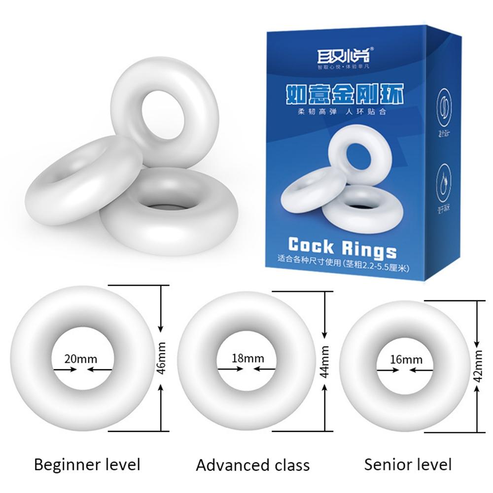 3pcs Penis Cock Rings Adult Goods For Men 18+ Delay Ejaculation Adult Sex Toys Multifunction For Long Lasting Cockring