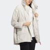 Adidas CNY Series Solid Color Fleece-Lined Sports Hooded Jacket Women Tops Han-Jade-White HZ2996