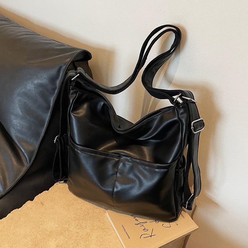 Spring 2026 Soft Leather Large Capacity Women's Tote Bag Commuter Crossbody Backpack Multi-Functial Shoulder Bag