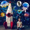 Solar System Outer Space Birthday 22in Planets Stand Astronaut Rocket Earth Balloons for Kids Starry Galaxy Party Decor Supplies