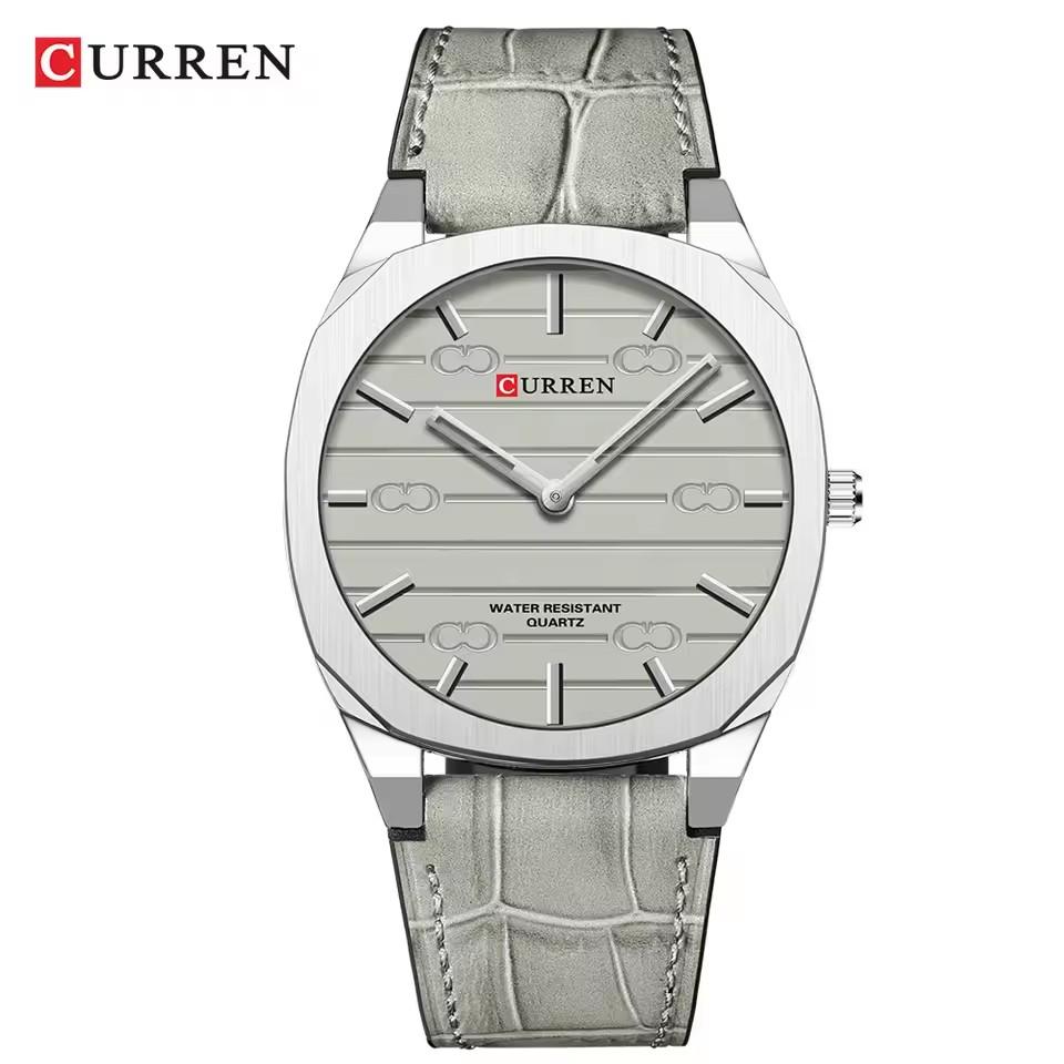 Curren Brand Luxury Men's Quartz Watch Ultra-Thin Waterproof Men's Wristwatch Business Fashion Watch for Men Leather Reloj 8480
