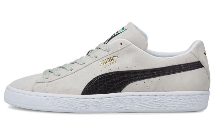 PUMA Suede Croc Retro Casual Skateboarding Shoes Unisex Gray White 384852-02 37
