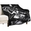 Gothic Satan Devil Mystery Printed Blanket Halloween Flannel Blanket All Seasons Universal Office Sofa Blanket