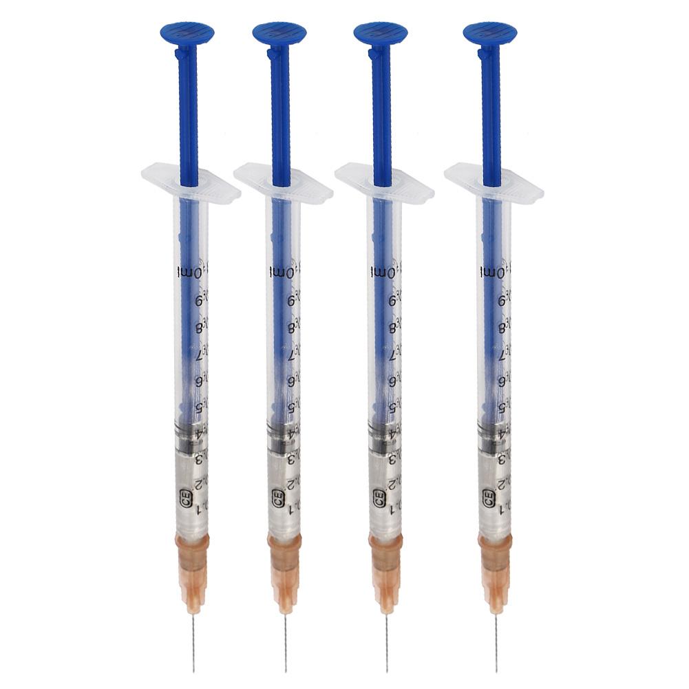 4Pcs Silver Conductive Paint Glue Heat Curing Wire Paste Adhesive Repair Application 0.3ml