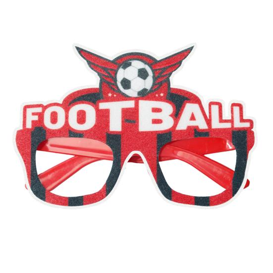 Football Glasses, Soccer Themed Decorative Glasses, Lightweight Paper Frame Party Props, for Fan Gatherings And Team Building