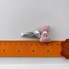 2pcs/lot Silver Bow Hairpin Sweet Girl Pink Bangs Side Clip Hairpins Kids BB Clip Children's Hair Accessories Barrettes Headwear