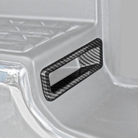 Carbon Rear License Plate Light Lamp Trim Accessories For Dodge Ram 1500 19-2025