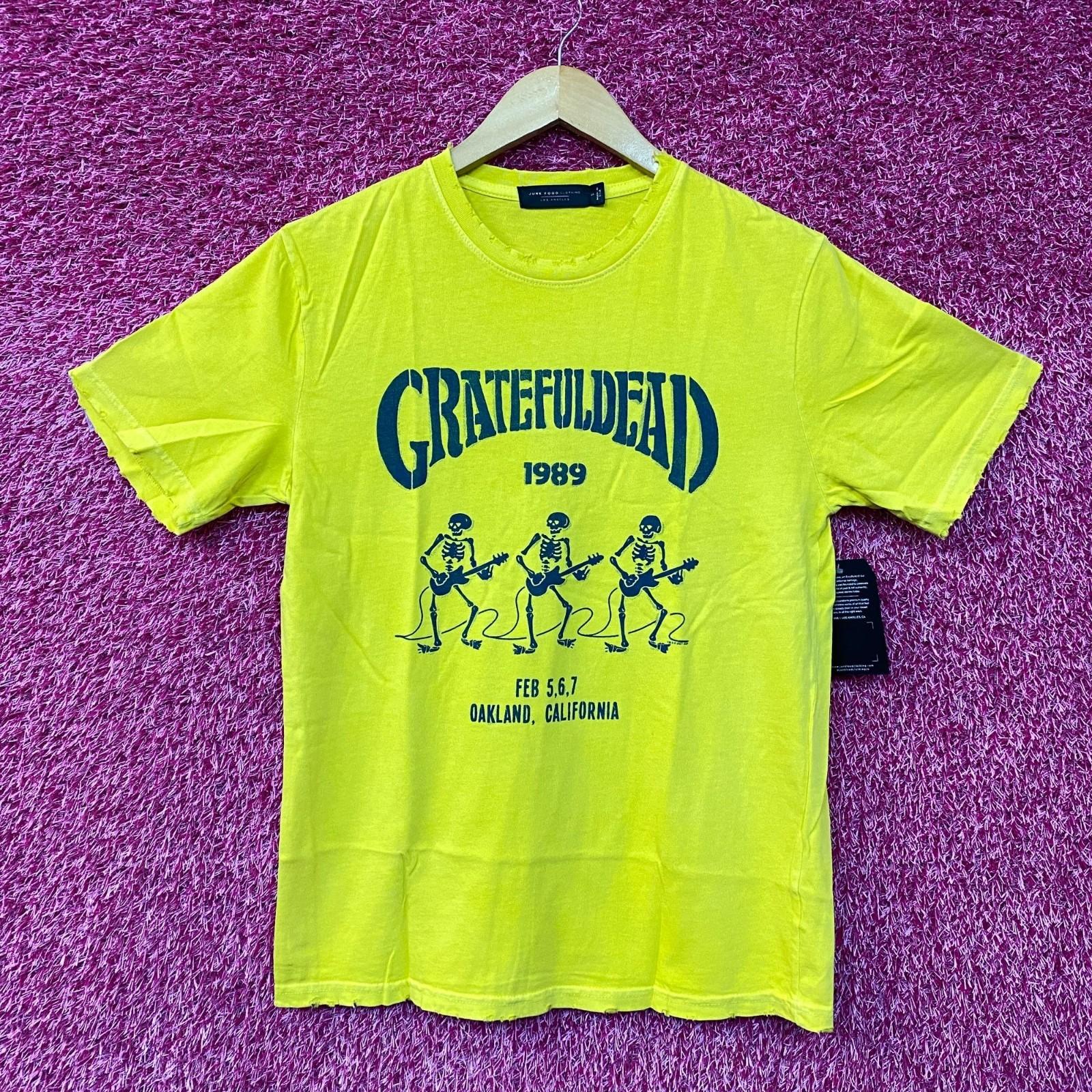 

Junk Food Closet Grateful Dead Guitar Skeletons 89 Vintage Tee Shirt Small XL