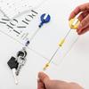 Portable Keychain with Retractable Beaded String Personalized Keyring Accessory
