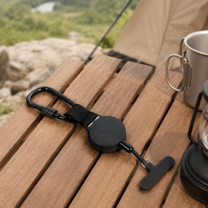 Round Reels Tethers Lanyards for Key and Access Card with a Retracting Cord That Returns the Attaching Item After Each Use