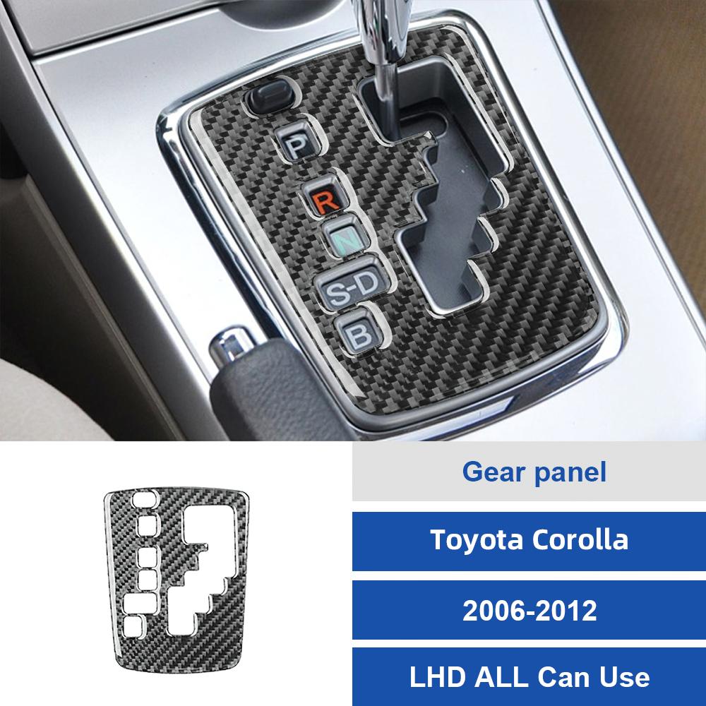 For Toyota Corolla 2006-2012 Carbon Fiber Car Gear panel Decoration Sticker Trim Film Accessories