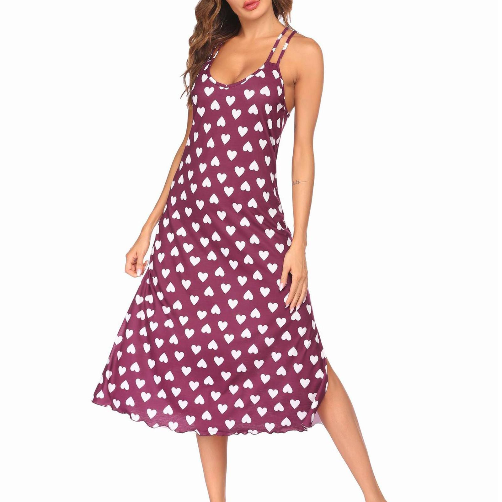 

Женское летнее повседневное платье макси без рукавов с U-образным вырезом, богемное, на тонких бретельках, с принтами XL красный