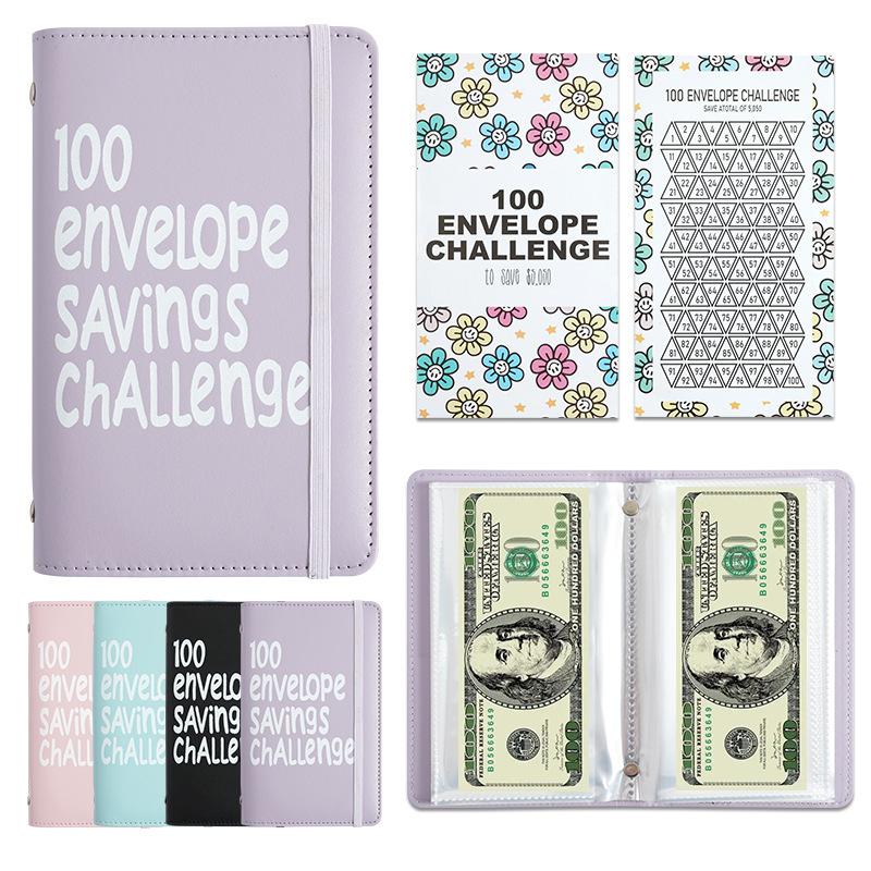 1PC100 Days Money Saving Envelope BudgetStorage Book