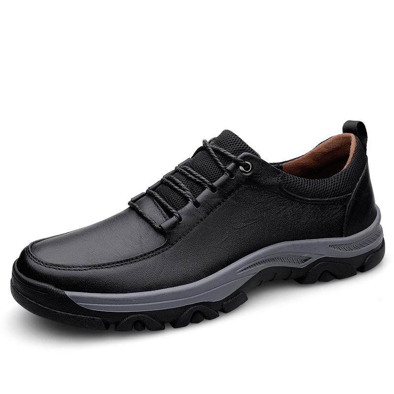 

Роскошные брендовые мужские оксфордские туфли с низким верхом на шнуровке для отдыха на открытом воздухе из натуральной коровьей кожи, формальные прогулочные кроссовки, обувь для походов и отдыха 46 чёрный