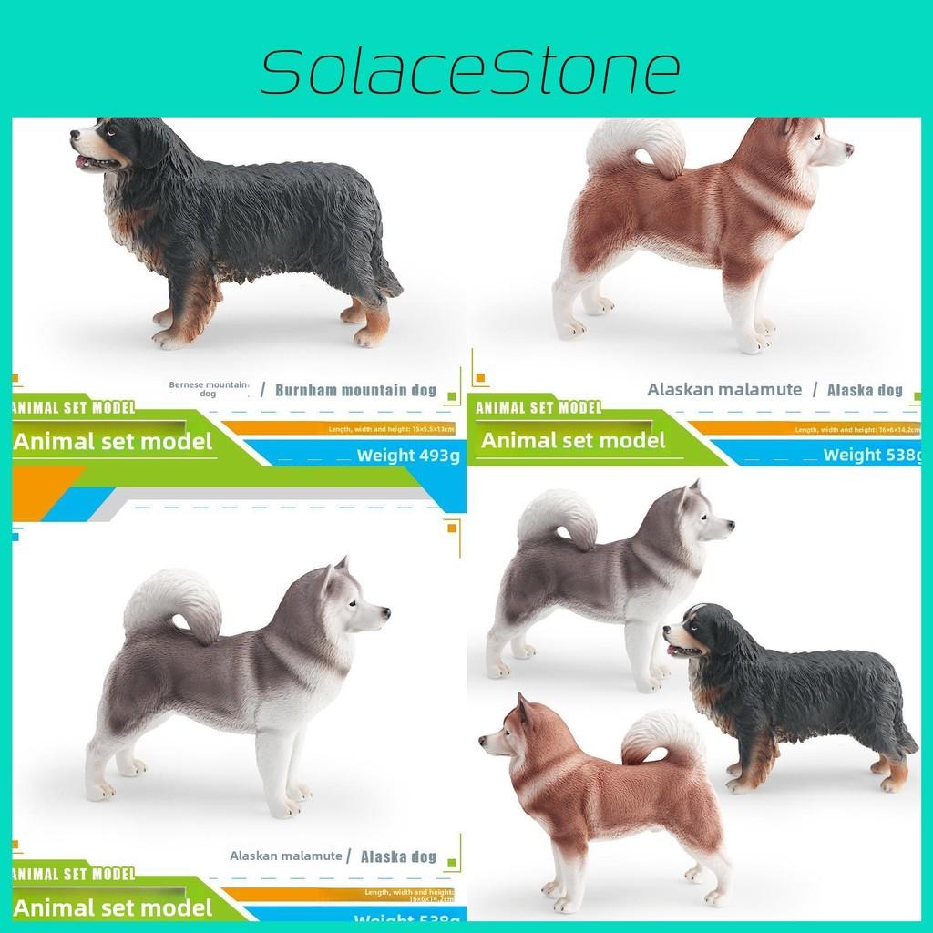 Bernese Mountain Pet Dog Alaskan Pvc Static Models For Kids Gift Learning