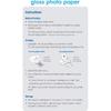 Great Premium Quality Photo Glossy White Paper 8.3"x11.7" A4 Size 20 Sheets Weight 200gsm. Dries Quickly Excellent Price Much Better Finish Colors