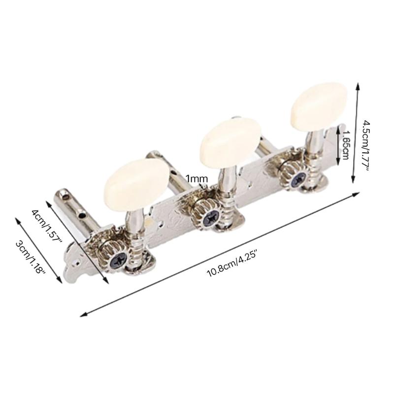 Guitar Knobs Keys for Acoustic Electric Guitar 3L+3R Guitar String Tuning Pegs Guitar String Tuner Guitar Machine Heads