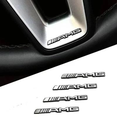 MOFL8 Araba 3D Alüminyum Rozet Amblem Sticker araba ses sistemi dekorasyonu Mercedes Benz AMG W204 W205 W203 W211 W201 W210 W108 W124 GLA GLC İçin