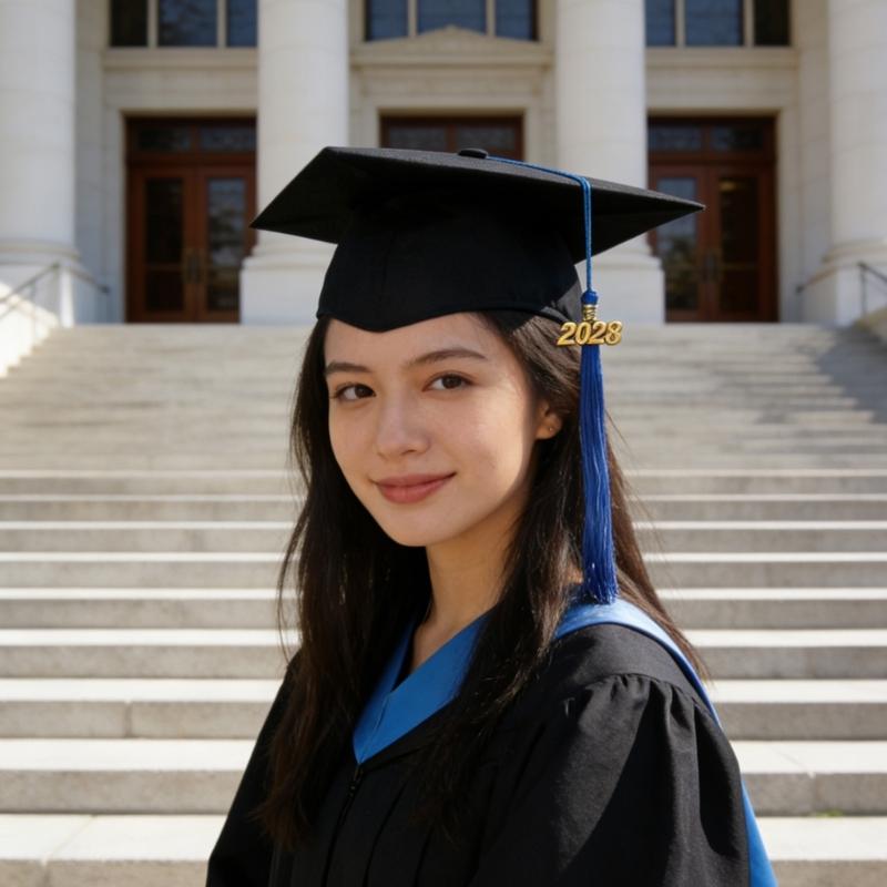 Lightweight Portable Cloth Graduation Cap for 2026 Graduates Easy to Carry in Formal Ceremonies Parties