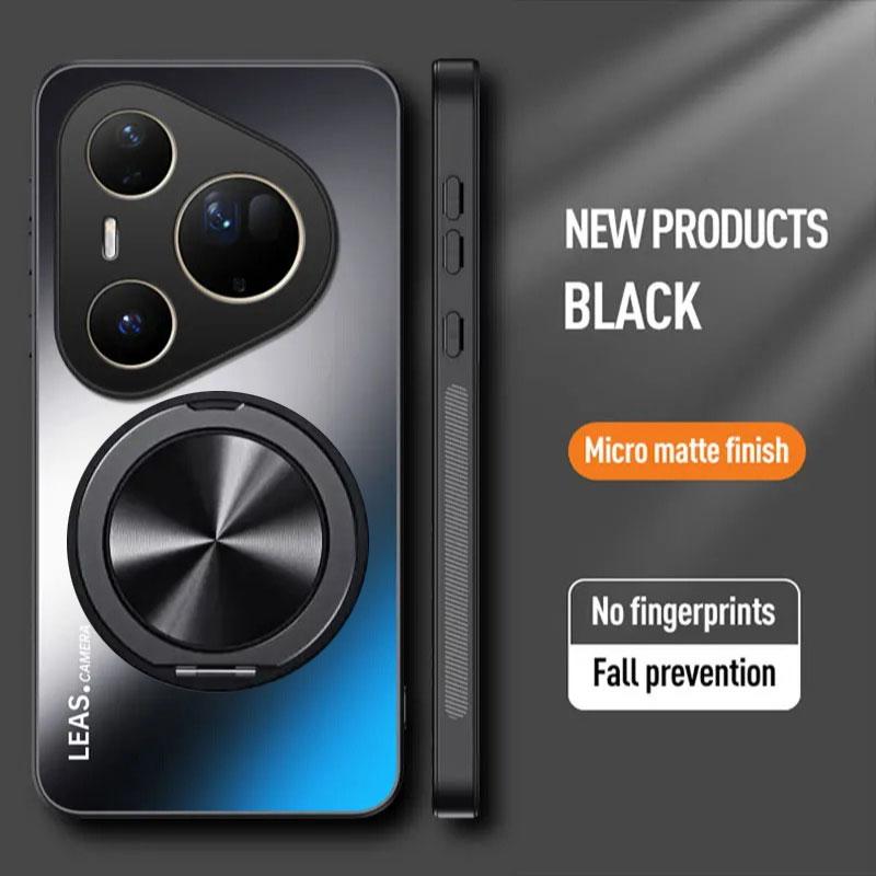 AG Matte Magnetic Case for HUAWEI Pura 80 Pro Plus 80 Ultra Ring Holder Wireless Charging Hard Cover for Pura 70 P60 P50 P40 P30