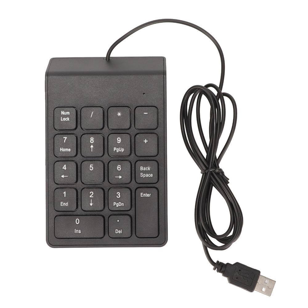1PCS/2PCS 18 Keys Wired Number Pad Plug and Play Mechanical Number Pad Numeric Keypad Data Entry