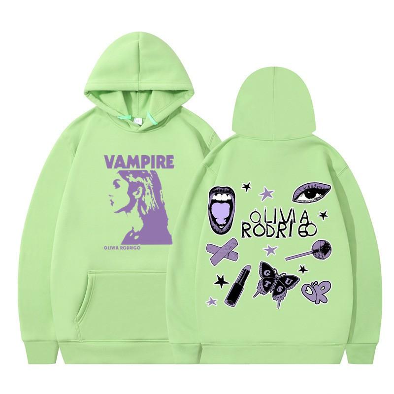 Olivia Rodrigo Graphic Hoodie Women Men Teens Loose Fit Cotton Blend Winter Warm Pullover Sweatshirt