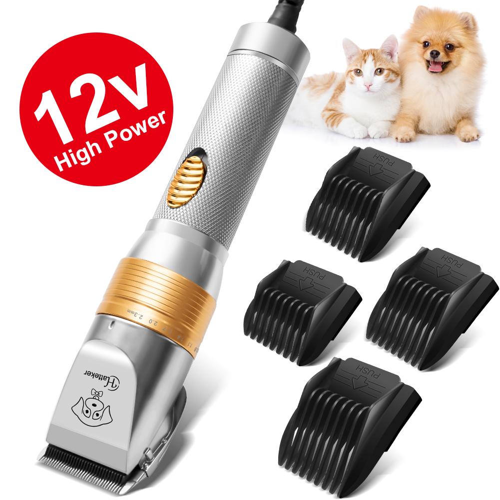Hatteker EU Pet Grooming Trimmer for Cats And Dogs Large Household Power Plug-In Electric Hair Clipper High Power Pet Care