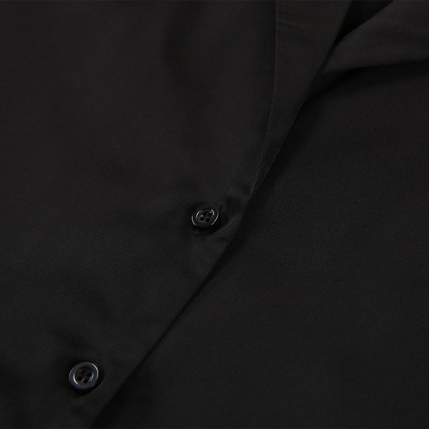 Women's Homewear Long-sleeved Suit Simulation Silk Shirt Thin Trousers Two-piece Pajamas