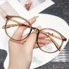 Vintage Round Reading Glasses Women Fashion Anti Blue Light Farsighted Eyeglasses Anti-fatigue Hyperopia Prescription Eyewear