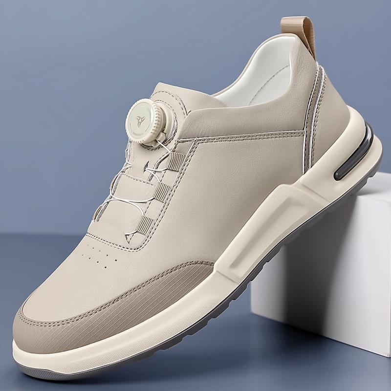 Little White Shoes New Men's Casual Leather Sports Versatile Board Shoes Trendy Shoes