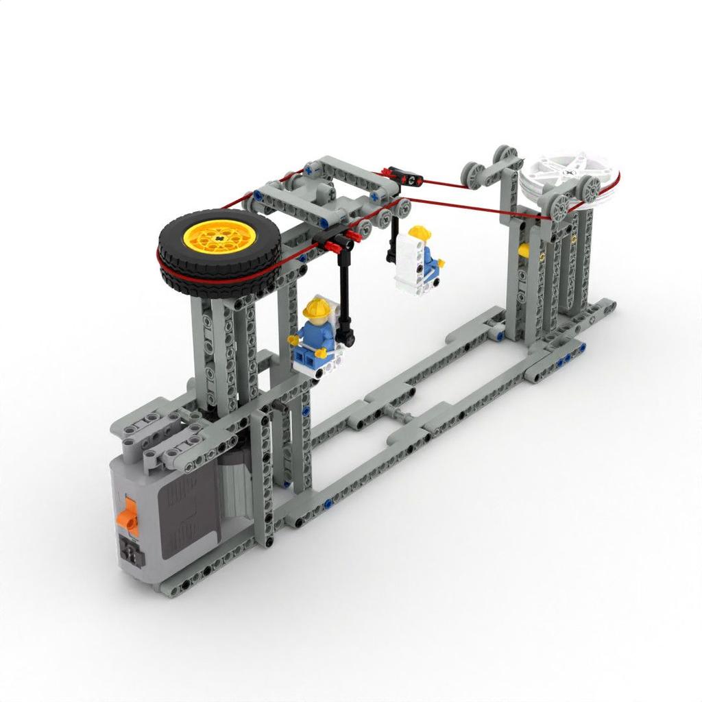 Electric Roller Coaster Building Block Bricks Moc Cable Car Assembly Model Puzzle Toys Figure Toy For Children And Adults
