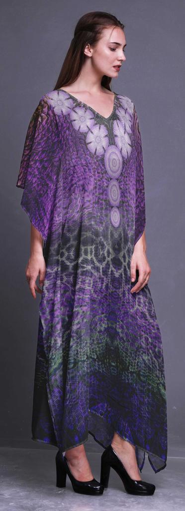 Phagun Snake Animal Skin Beach Kaftan Bikini Cover Up Womena S Maxi Dress Long