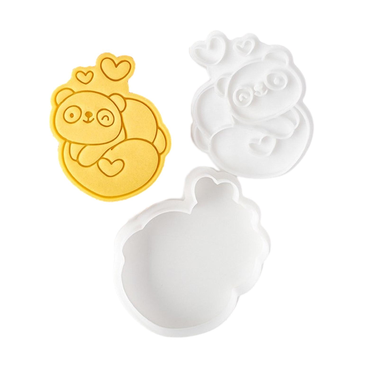 Cookie Cutters Valentine s Day Biscuit Molds Panda Shaped Cookie Embossing Molds Baking Gadget Perfect for Baking Cookie