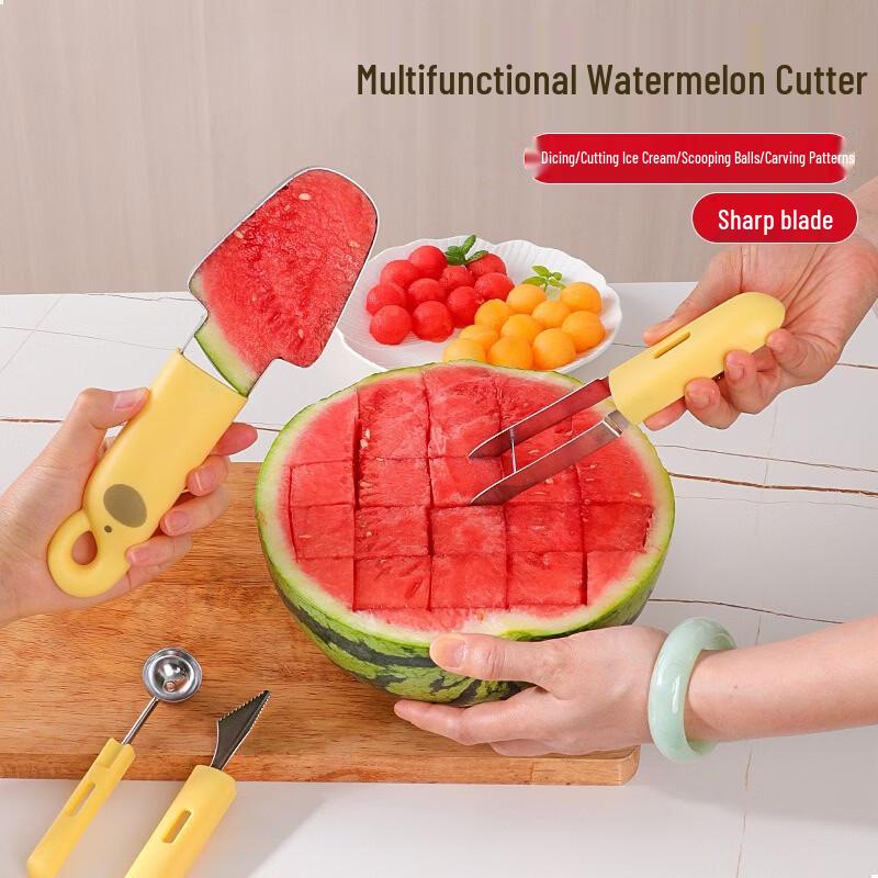 AKIRO 4-in-1 Stainless Steel Watermelon Fruit Tool