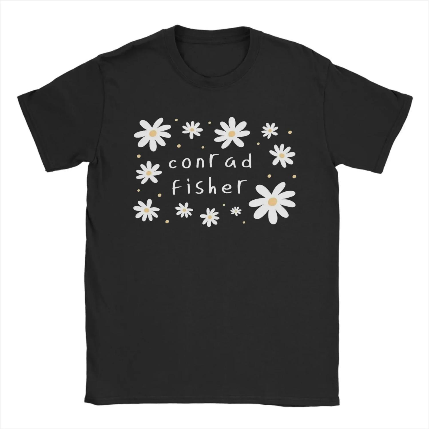 

Funny The Summer I Turned Pretty Floral Conrad Fisher T-Shirt for Cotton T Shirts Short Sleeve Tee Shirt Gift Idea Clothes S чёрный