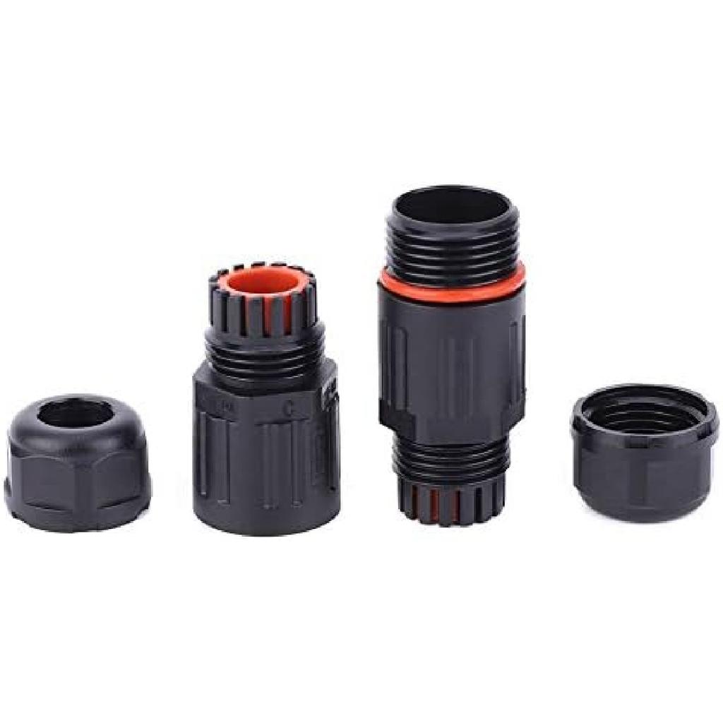 10PCS IP68 Waterproof Connector 3Pin Connector Extension Outdoor Plug Socket Cable Wire Cable for Car Truck Boat Indoor/Outdoor LED Strip Lights