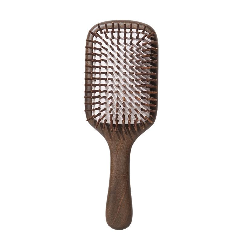 

King wood large board air cushion comb for women, red for home fluffy styling comb
