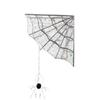 Acrylic Spiderweb Door Topper Decoration Quartered Halloween Door Corner Sign  Haunted House