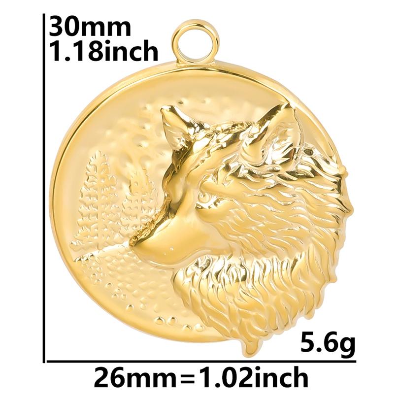 Punk Animal Charm Butterfly Spider Insect Pendant Stainless Steel Charms For Jewelry Making Supplies Real Gold Plated Breloques