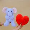 Interactive Heart Beart Stuffed Animal Doll Fluffy West Highland Dog Doll  Decoration Gifts